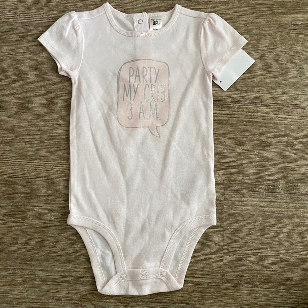 Baby B’gosh Printed  Pink Bodysuit